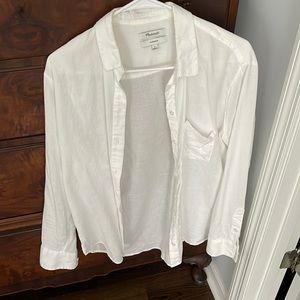 Madewell white button down
